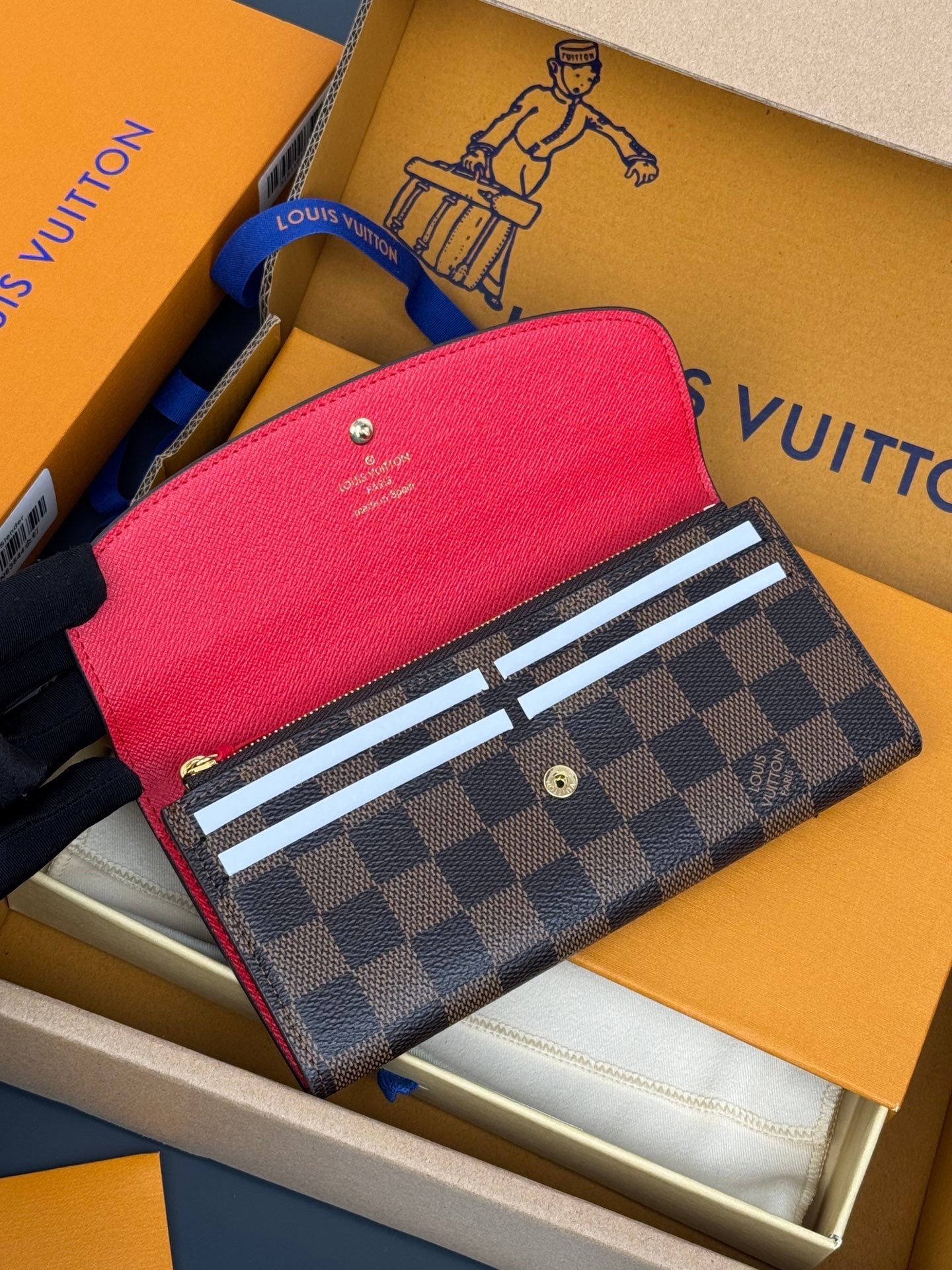 【ルイヴィトン】大人気☆ ポルトフォイユ・エミリー 財布 ギフト8色